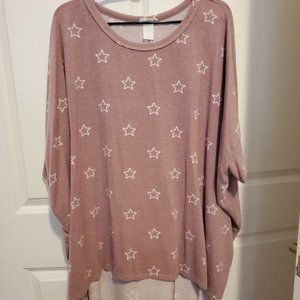 Follow The Stars Top, Blush Size 1X